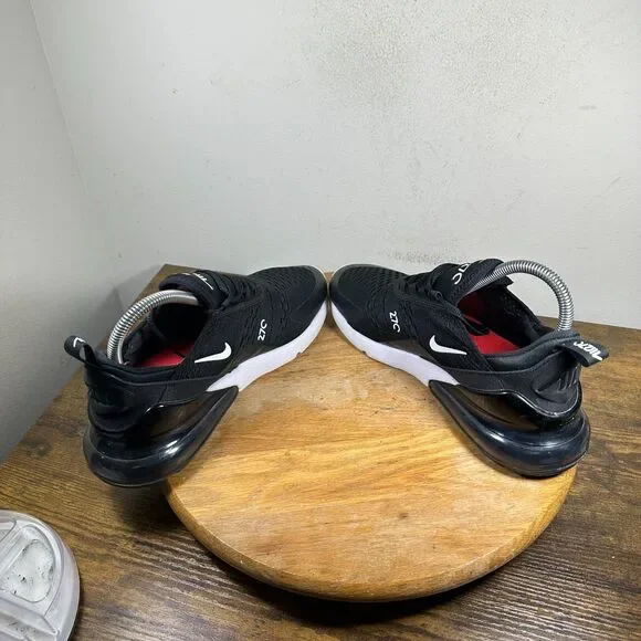 Nike Air Max 270 Women's Size 8.5 Black White Shoe Sneakers AH6789-001 - Picture 5 of 9